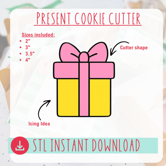 Present Cookie Cutter Instant Download Digital File