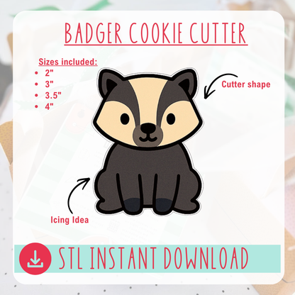 Badger Cutter Instant Download Digital File