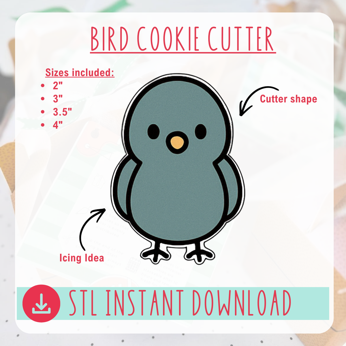 Woodland Animal 2 Cookie Cutter Bundle Instant Download Digital Files