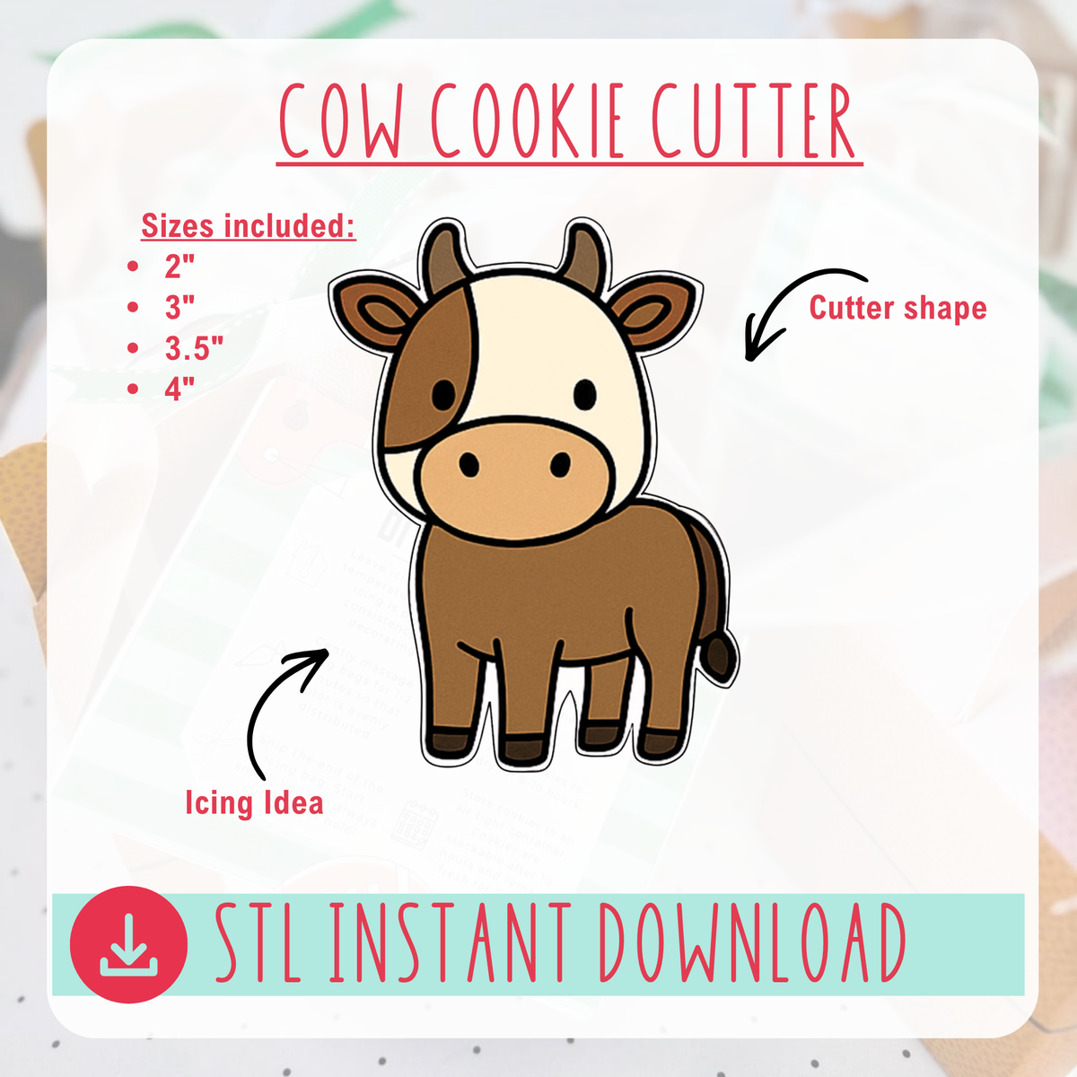Cow Cutter Instant Download Digital File
