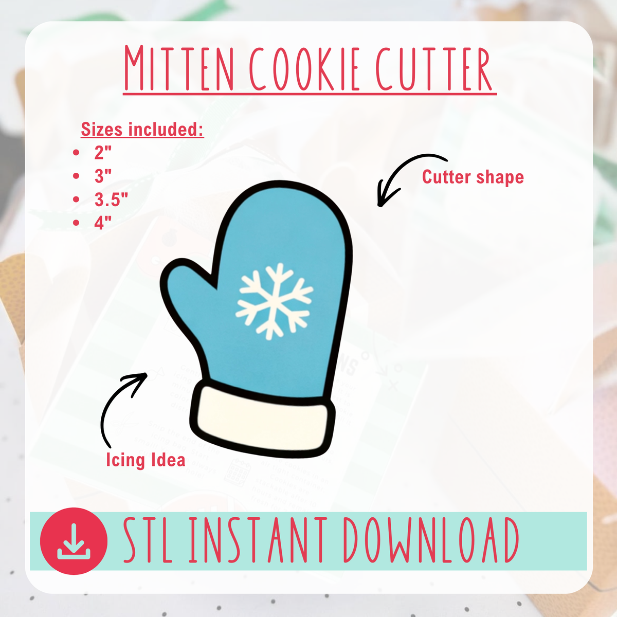 Winter Wonderland Cookie Cutter Bundle Instant Download Digital File