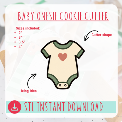 Baby Onesie Cutter Instant Download Digital File