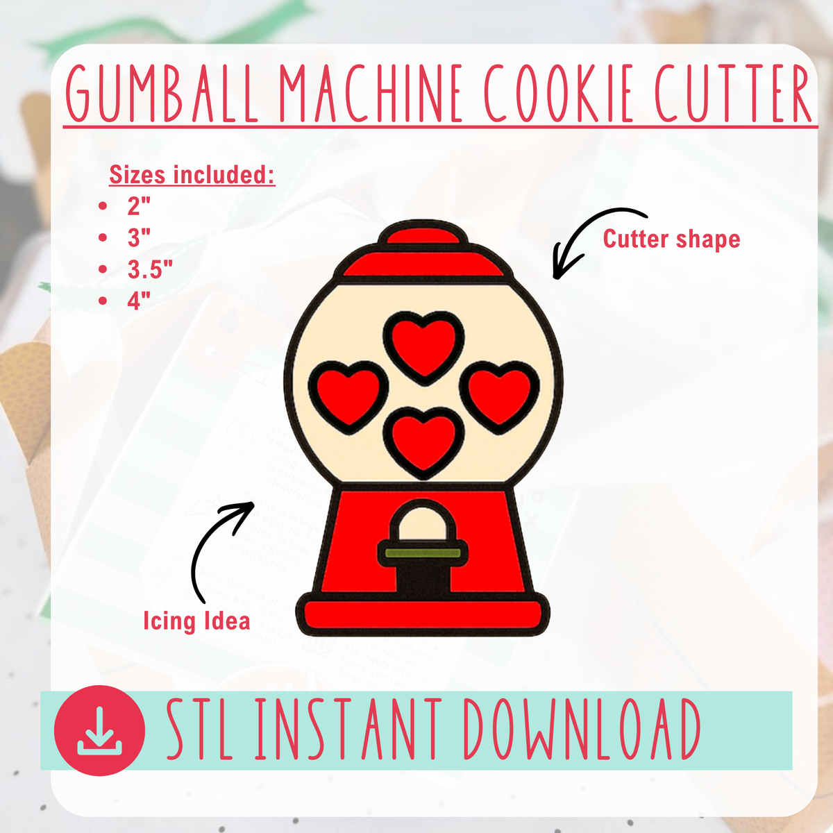 Galentine's Day Cookie Cutter Bundle Instant Download Digital Files