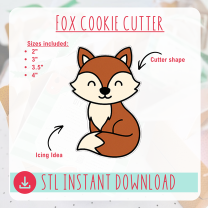 Fox Cutter Instant Download Digital File
