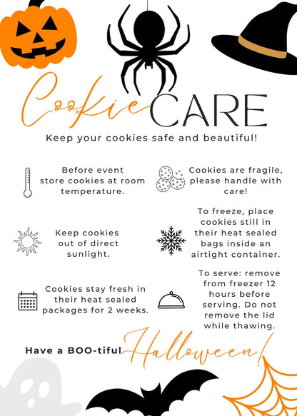 Halloween Cookie Care Card