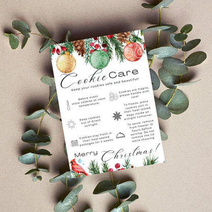 Christmas Cookie Care Card