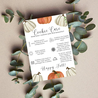 Fall Cookie Care Card