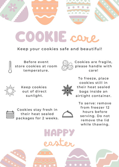 Easter Cookie Care Card