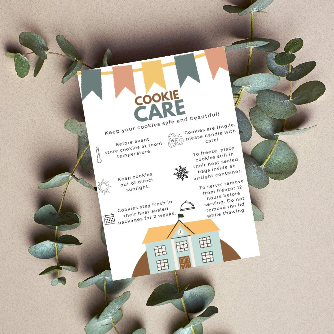 Back to School Cookie Care Card