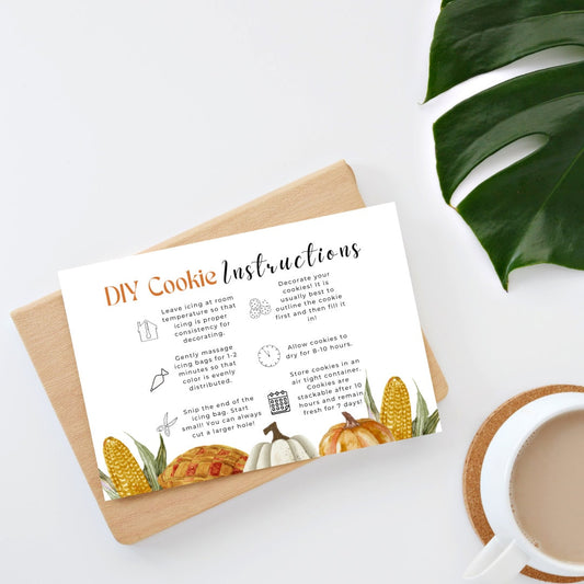 Thanksgiving DIY Cookie Kit Instructions
