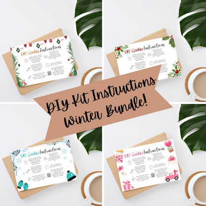 Winter DIY Cookie Kit Instructions BUNDLE