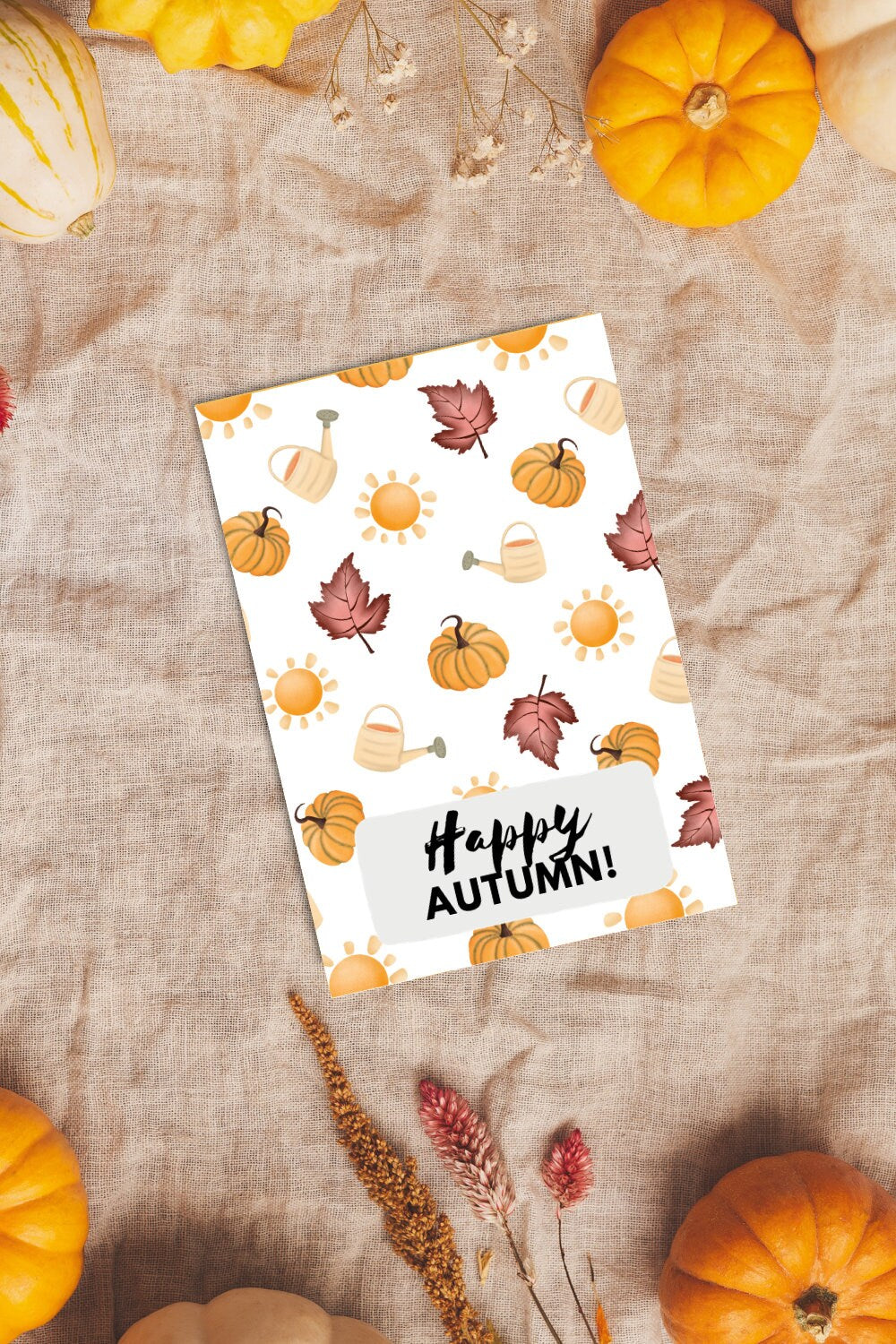 Garden Autumn Cookie Card