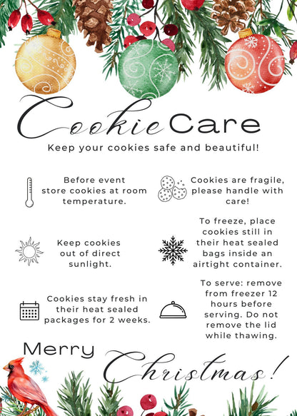 Christmas Cookie Care Card
