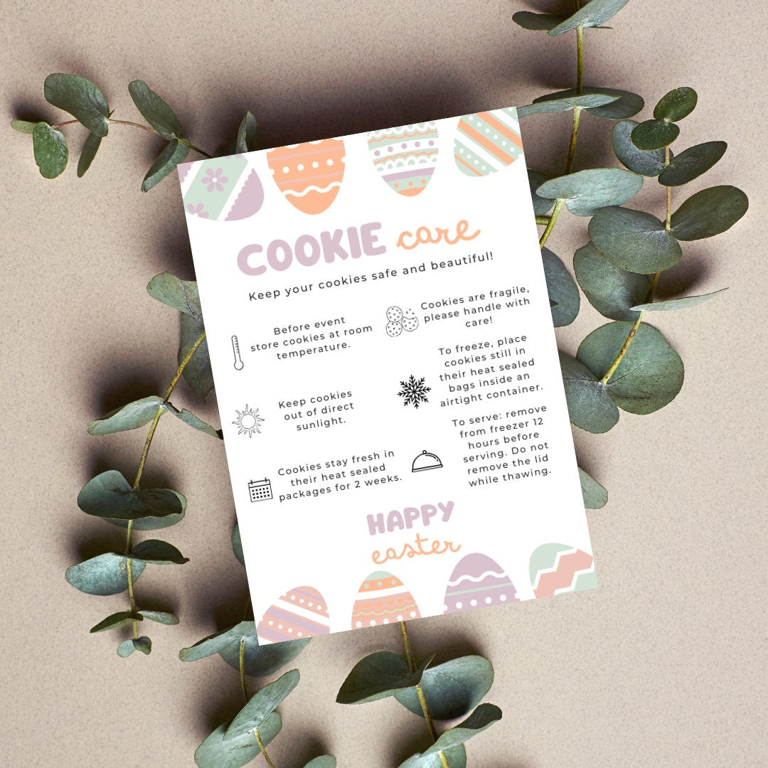 Easter Cookie Care Card