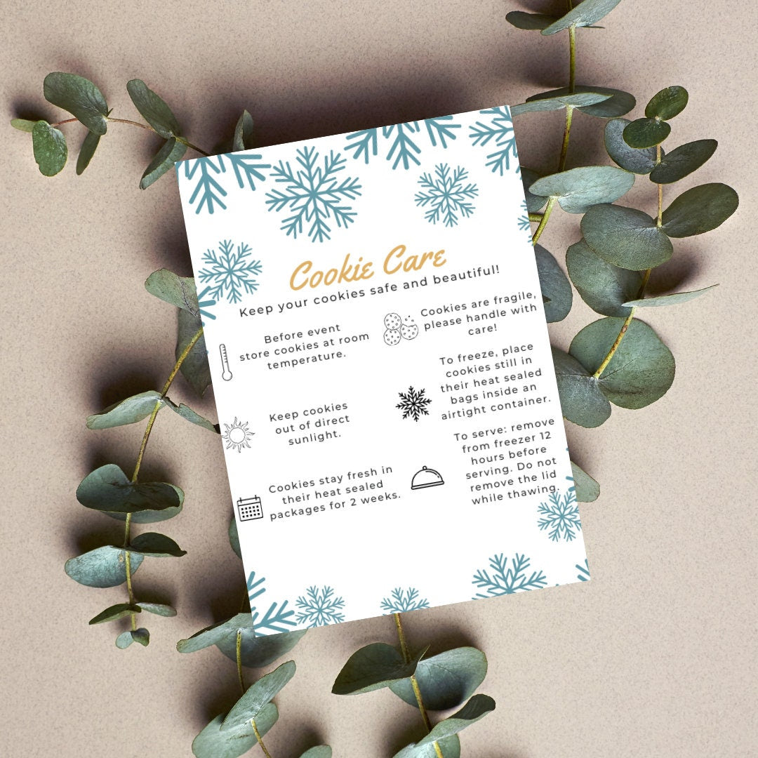 Winter Cookie Care Card