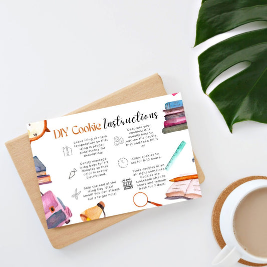 Back to School DIY Cookie Instructions