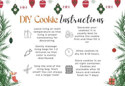 Christmas/Holiday DIY Cookie Instructions