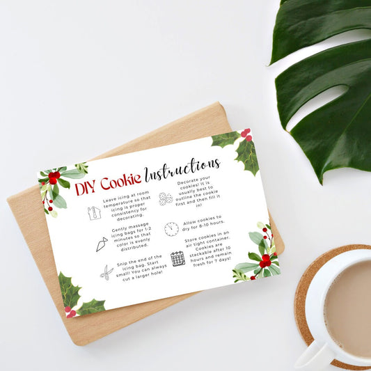Holiday DIY Cookie Instructions