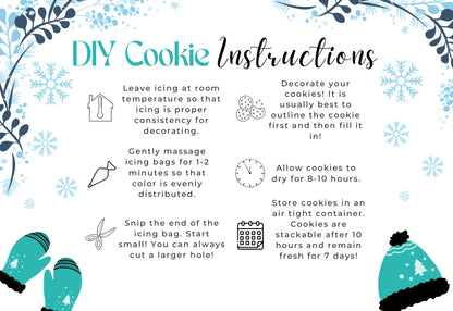 Winter DIY Cookie Instructions