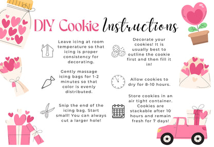 Winter DIY Cookie Kit Instructions BUNDLE