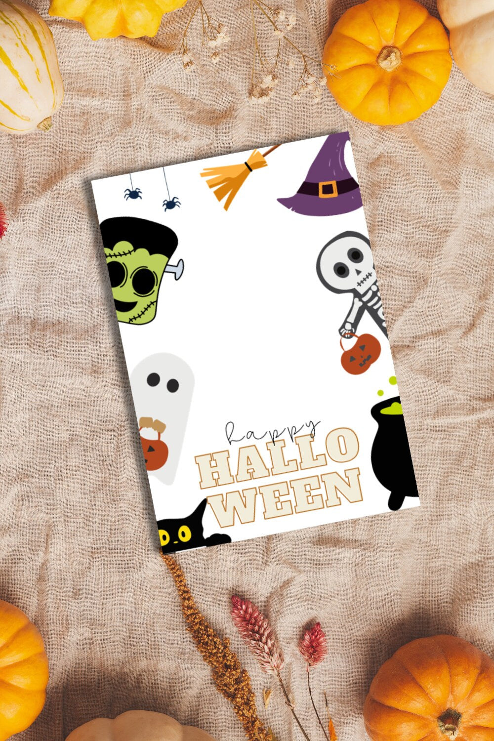 Halloween Friends Cookie Card