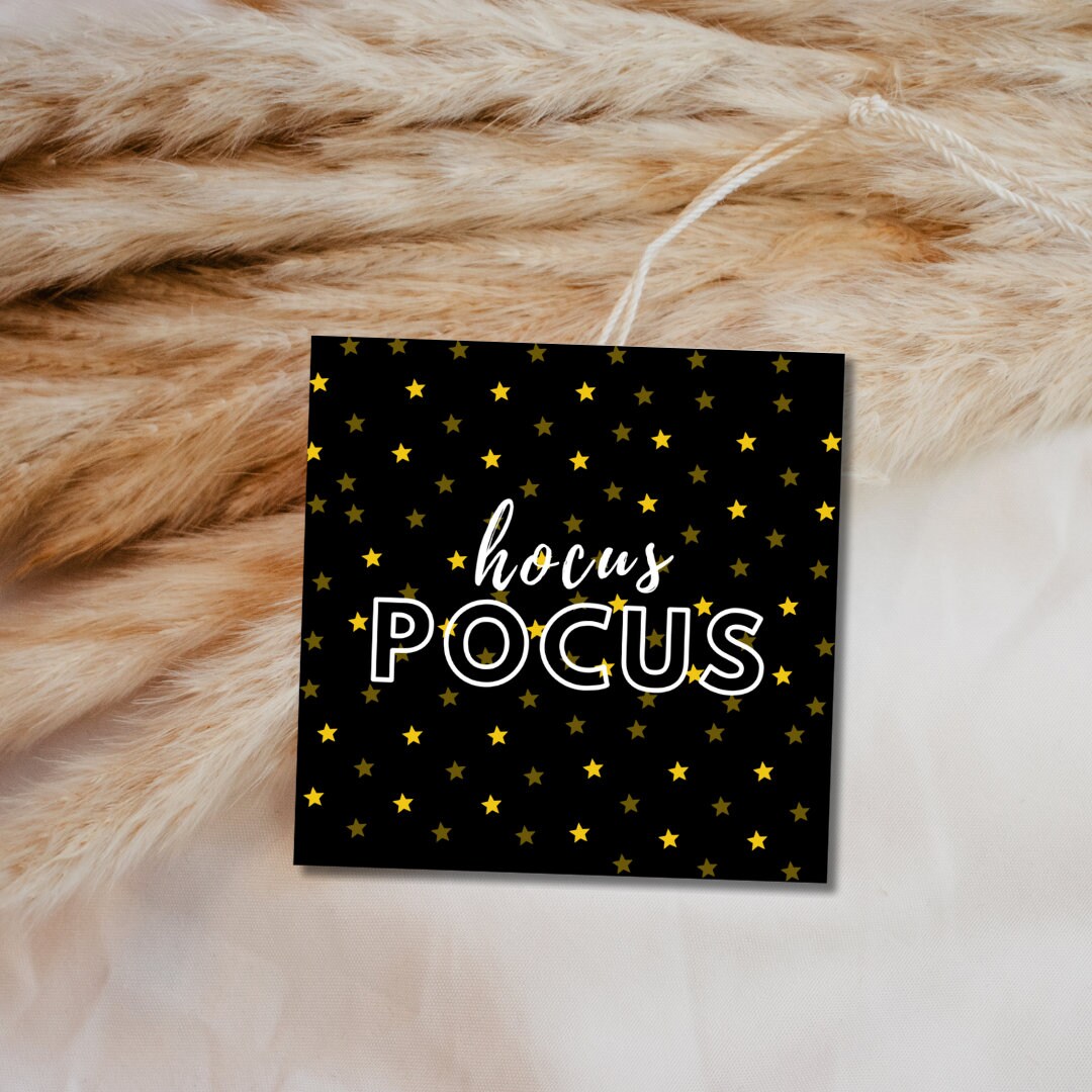 Hocus Pocus Cookie Tag