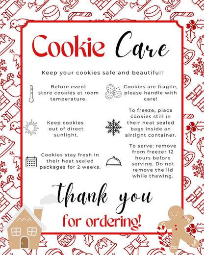 Christmas Festive Friends Cookie Care Card