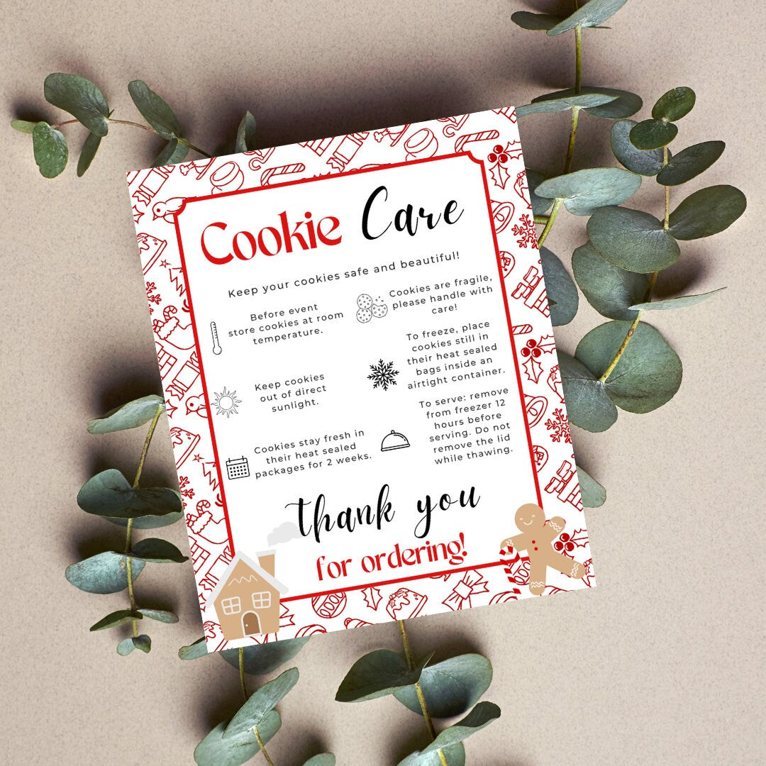Christmas Festive Friends Cookie Care Card