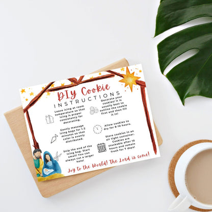Christmas/Holiday Nativity DIY Cookie Instructions