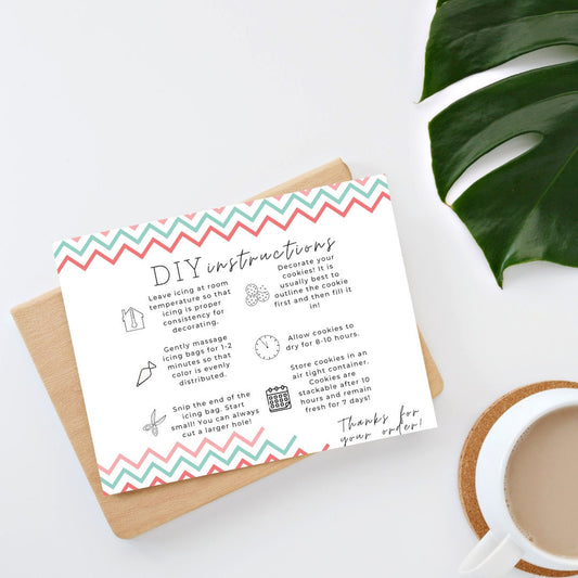 Geometric DIY Cookie Instructions