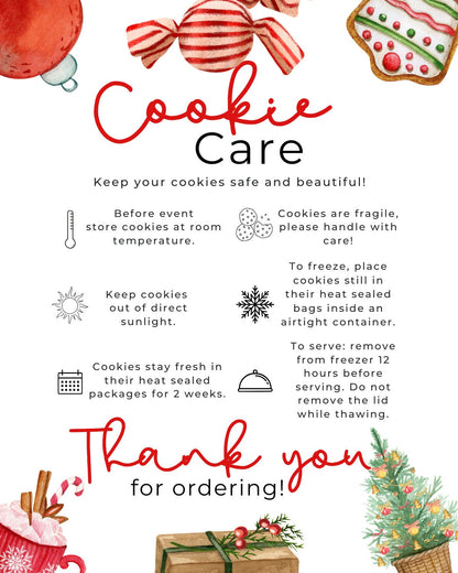 Christmas Sweet Treats Cookie Care Card