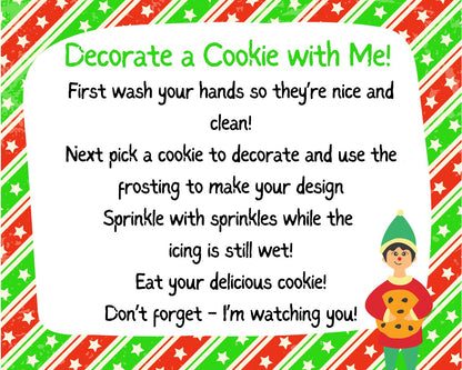 Elf DIY Cookie Instructions