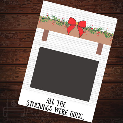 Christmas Mantle Cookie Card