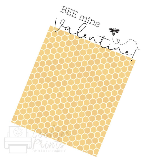 Valentine's "Bee Mine" Cookie Card
