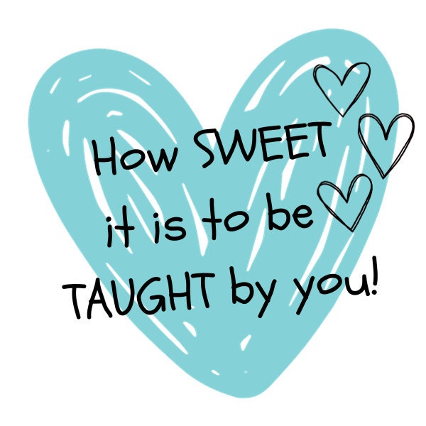 Valentines Day Taught by You Cookie Tag