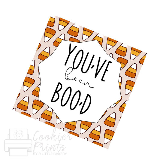 Candy Corn Halloween You've Been Boo'd Tag