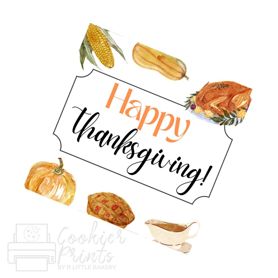 Thanksgiving Meal Happy Thanksgiving Tag