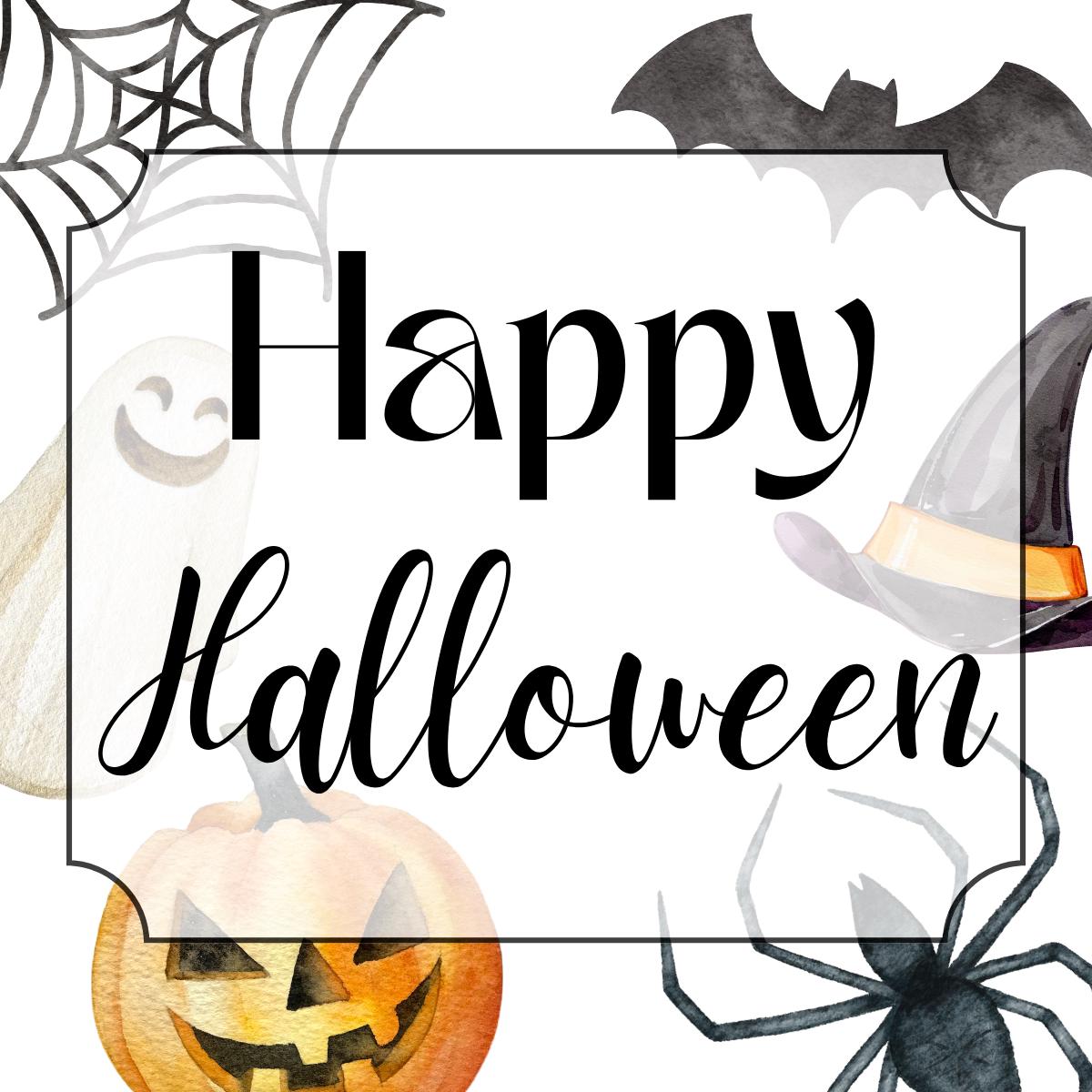Halloween Cookie Tag Printables, 2" Square (PDF Download)