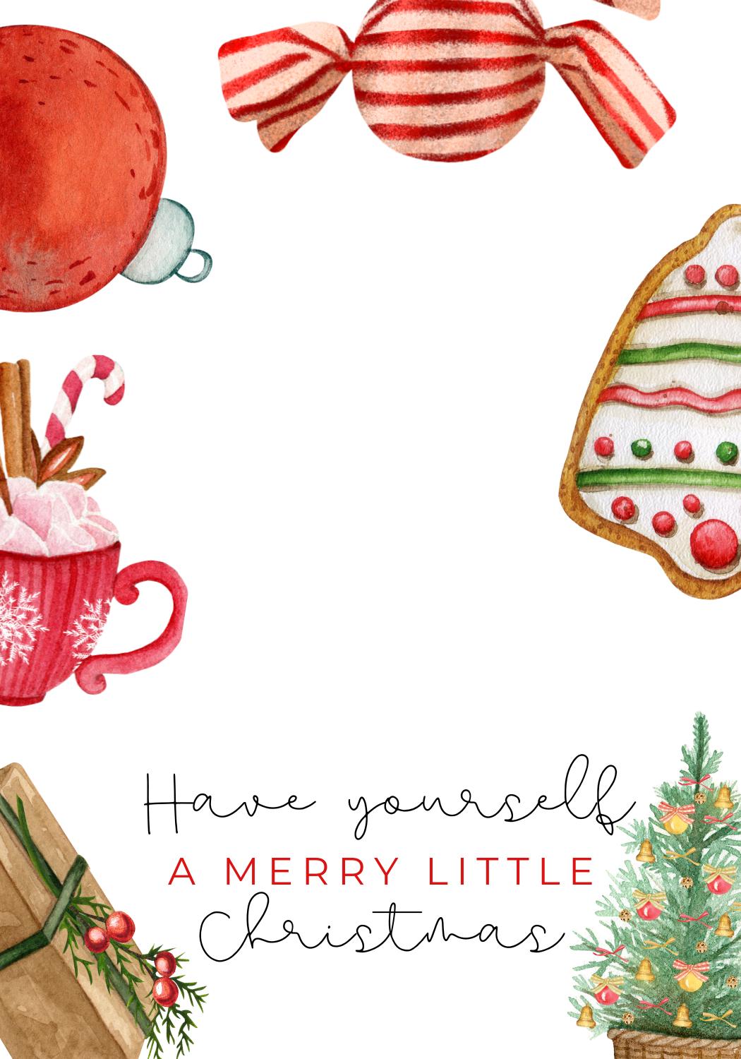 Christmas Sweet Treats Cookie Card