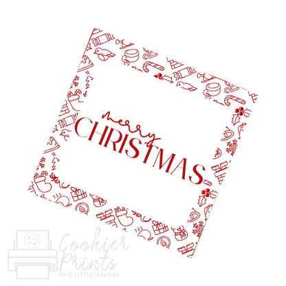 Christmas Festive Friends Merry Christmas Tag