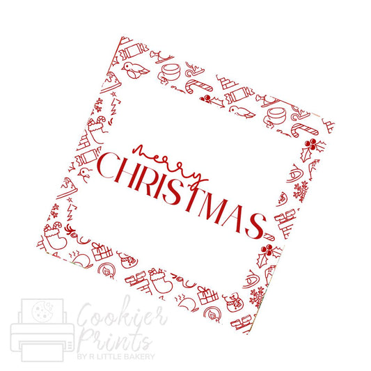 Christmas Festive Friends Merry Christmas Tag