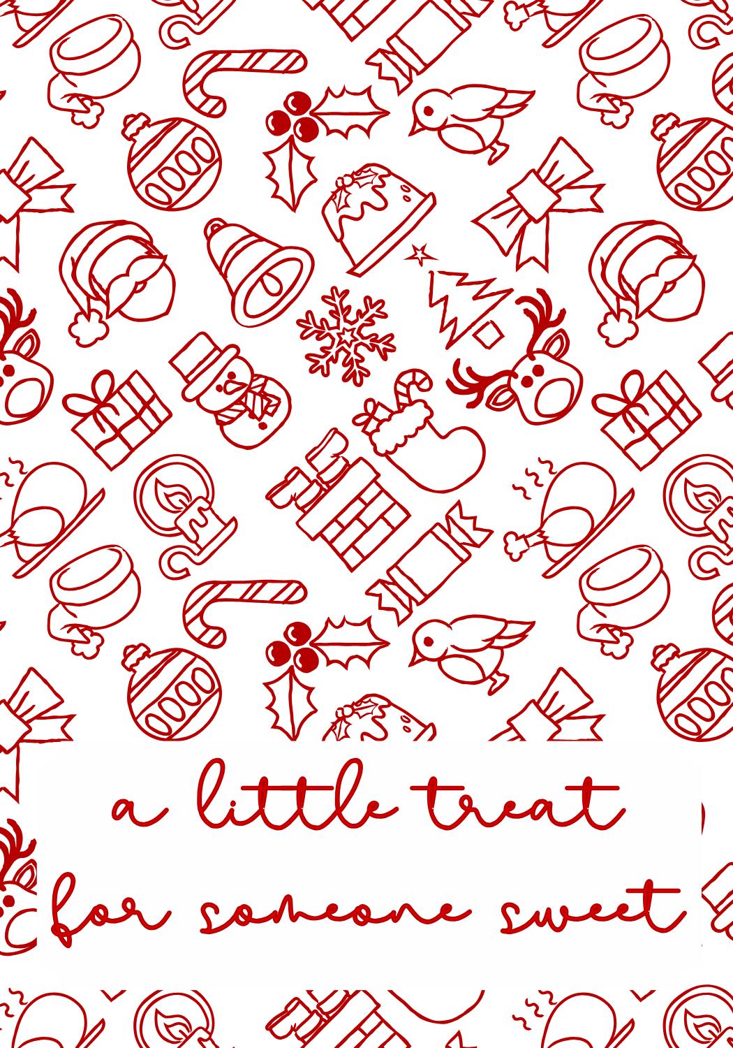 Christmas Festive Friends Cookie Card