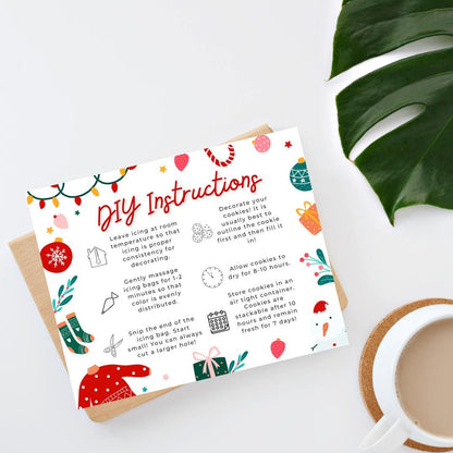 Christmas Retro Holiday DIY Cookie Instructions