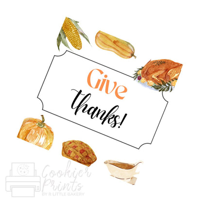 Thanksgiving Meal Give Thanks Tag