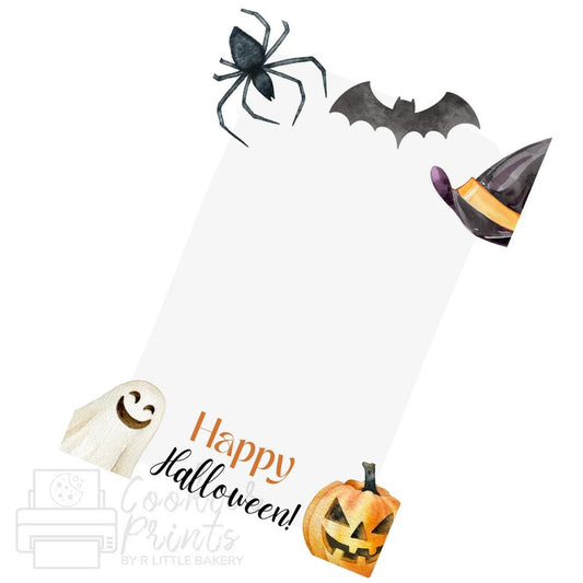 Halloween Watercolor Cookie Card