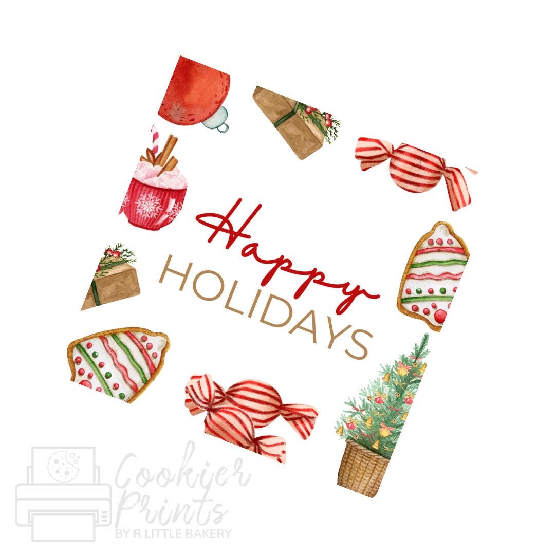 Christmas Sweet Treats Happy Holidays Tag