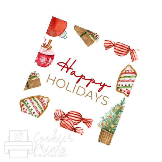 Christmas Sweet Treats Happy Holidays Tag