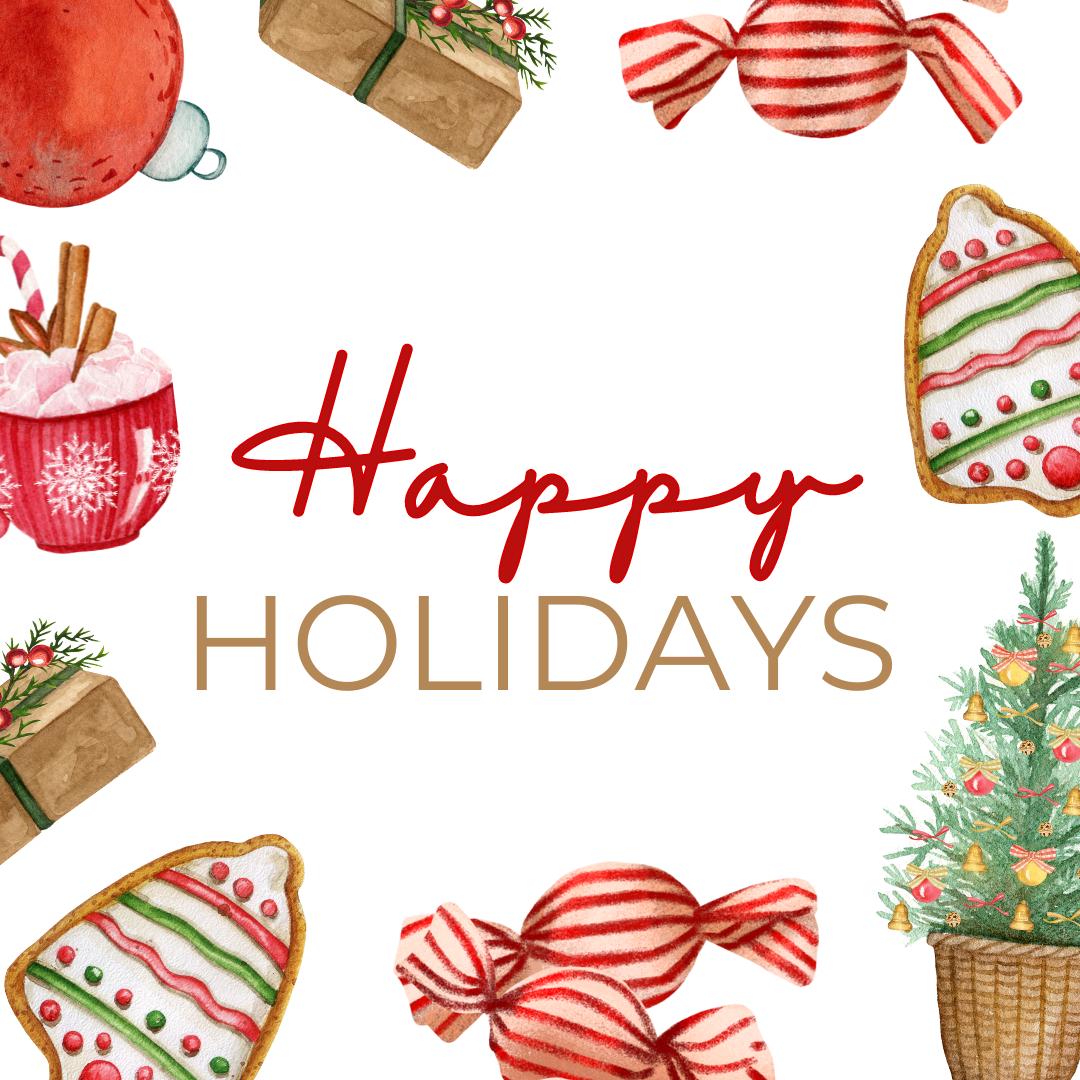 Christmas Sweet Treats Happy Holidays Tag