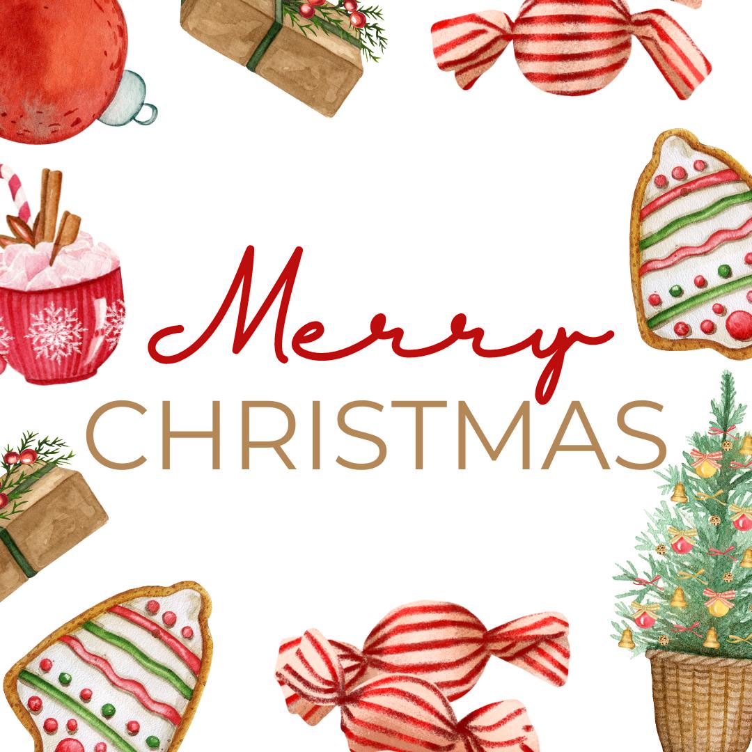 Christmas Sweet Treats Merry Christmas Tag