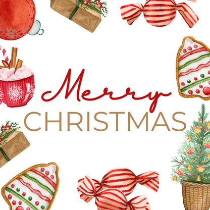 Christmas Sweet Treats Merry Christmas Tag